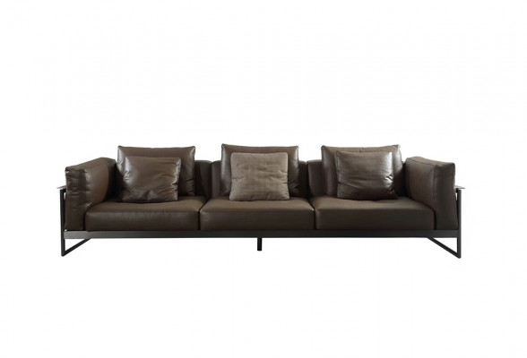 Exclusieve bankstel, 3+2 zits lederen hocker bekleding woonkamer set