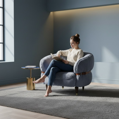 Cocktail Relax Bar Lounge Club Stoelen Meubels Ontwerp Fauteuil Luxe Stoel Bekleding