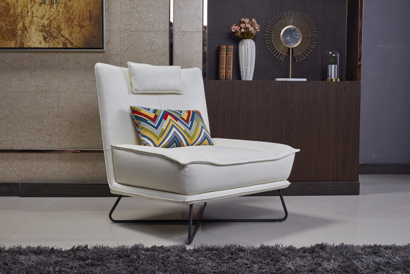 Luxe stoel gestoffeerde cocktail relax lounge clubstoelen meubels ontwerp fauteuil wit