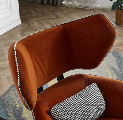 Lounge Luxe Televisie Club Bekleding Zitje Design Stoel Bank Bank Relax Stof