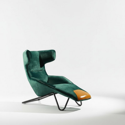 Fauteuil Club Lounge Ontwerper TV Bank Stoel Stoelen Bekleding Zitmeubels Ligstoel