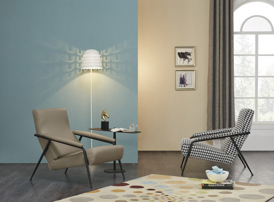 Fauteuil Design Bank Bankstel Relax Stof Lounge Luxe TV-clubbekleding Zitter