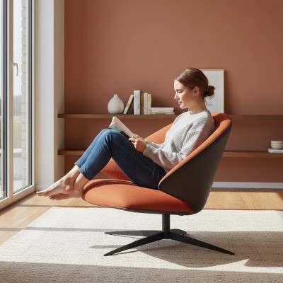 Ontwerp Fauteuil Bank Bank Relax Stof Lounge Luxe Televisie Club Bekleding Zitter
