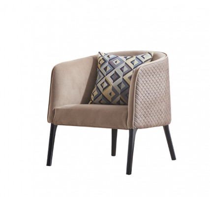 Luxe stoel bekleding cocktail relax lounge clubstoelen meubels ontwerp fauteuil beige