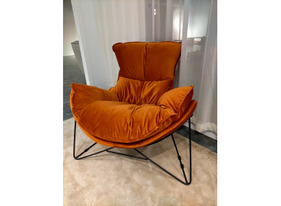 Luxe stoel bekleding cocktail ontspanningslounge clubstoelen meubelontwerp oranje