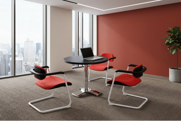 Decoratieve Swingstoel Vrijhangende Bezoekersstoel Conferentiestoelen Fauteuil
