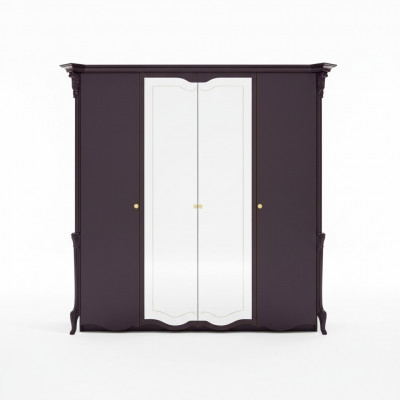 Mooie kledingkast met spiegeldeuren in een elegant Italiaans ontwerp.