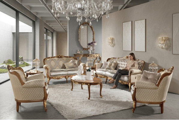 Klassieke stijl meubelen Italië bankstel sets groep 3+2 xlmoebel®