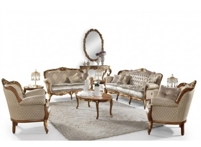 Sofa Barok Rococo Klassieke Driepersoonsbank 3-zitter Bank Beklede Banken Banken