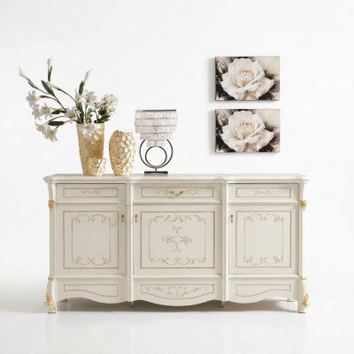XXL Buffet Ladekast Kast Barok Rococo Dressoir Console Italiaanse meubels