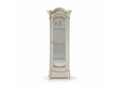 Klassieke hoekvitrine hoekkast glas hout vitrine meubels glazen kast vitrine