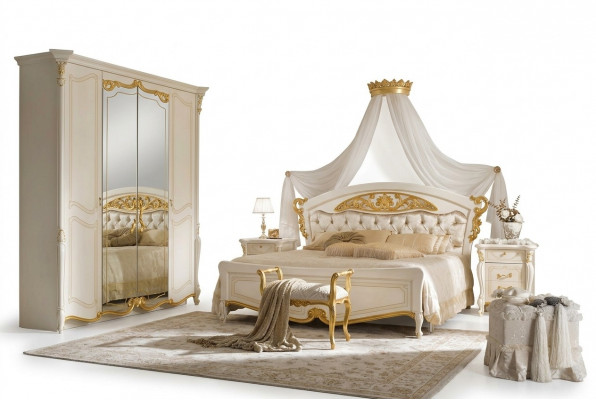 Bruiloft Bed Dubbel Huwelijksbedden Klassieke Italiaanse Stijl Meubels Barok