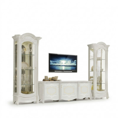 Italiaanse stijl meubels - Woonkamer 3-delig set Woonkamer Vitrine rtv xlmoebel ®