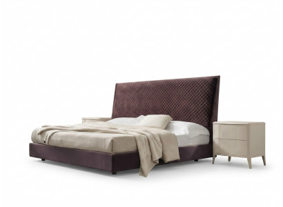 Bed + 2x bedside table 3 piece. Bedroom set design Modern Luxury Italy Furniture new