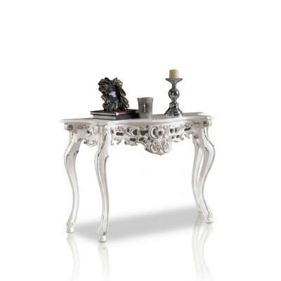 Ontwerper luxe console tafel consoles tafels hout design zilver klassiek nieuw