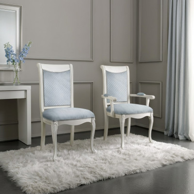 Woonkamerstoel ontwerp eetkamer houten stoelen gestoffeerd met armleuning barok rokoko -> Woonkamerstoel ontwerp eetkamer houten stoelen gestoffeerd met armleuning barok rococo
