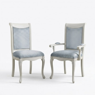 Woonkamerstoel ontwerp eetkamer houten stoelen gestoffeerd met armleuning barok rokoko -> Woonkamerstoel ontwerp eetkamer houten stoelen gestoffeerd met armleuning barok rococo