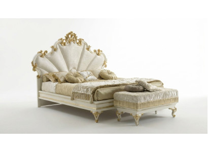 Klassiek bed barok rococo hotelbedden gestoffeerd bed tweepersoonsbed Italiaanse meubels