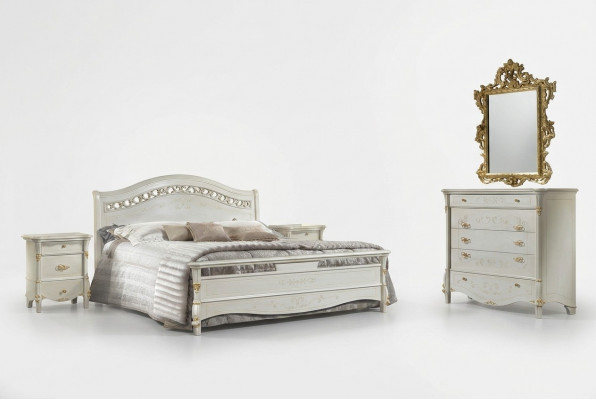 Slaapkamer set Bed + 2x Nachtkastje Luxe Bedden Dubbele Hotelbedden