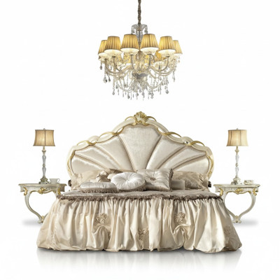 Ontwerp Slaapkamer 3-delig. Bed 2x Nachtkastje Klassieke Luxe Beddenset Meubels