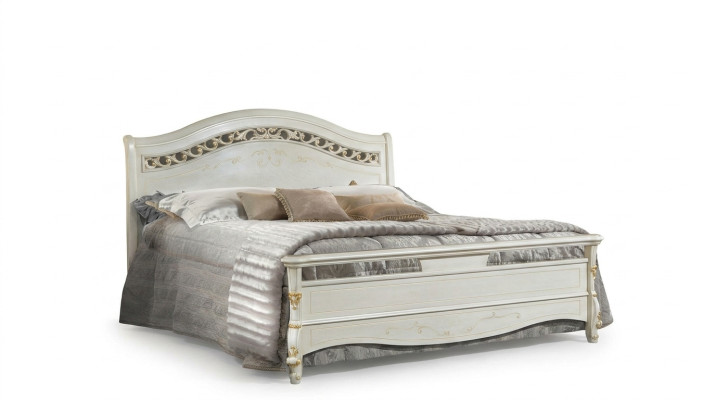 Klassiek bed Tweepersoonsbed Bedden Slaapkamer Hout Italiaanse meubels