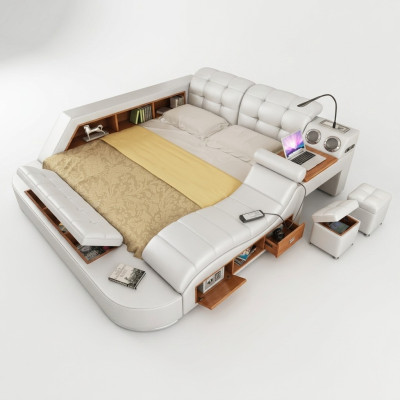 Bed Multifunction - Safe - Warm Lounge - USB - Sound Double Hotel   Bed Multifunction - Kluis - Warm Lounge - USB - Geluid Dubbel Hotel