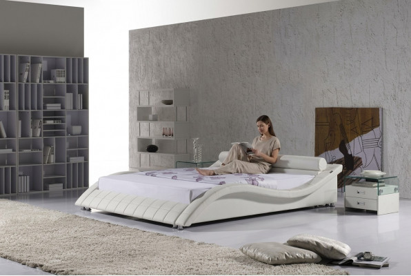Slaapkamer Bed Modern Gebogen Bed Design Tweepersoons 180x200
