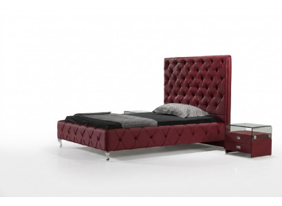 Ontwerper bed Chesterfield leer hotelbedden luxe tweepersoons slaapkamer
