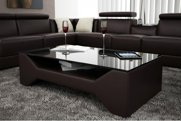 Klassieke luxe designer salontafel decor bank woonkamertafel leer