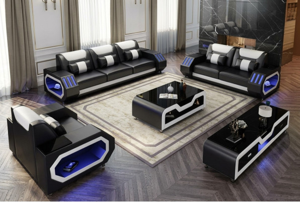 Sofa set 3+2+1 zits salontafel dressoir set Ontwerp moderne