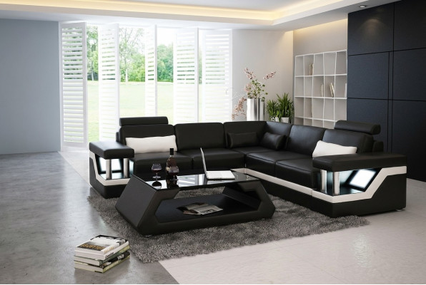 Eckbankstellen Leder Bank Bekleding Zithoek Designer Zitbank met bekleding Bank