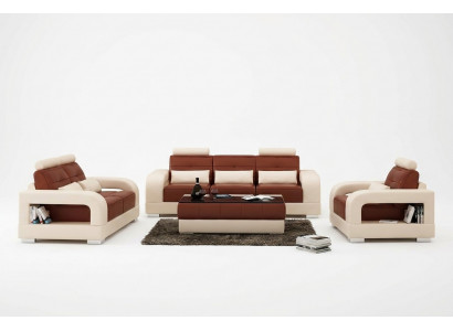 Moderne leren bankstel Bankstel 3+2+1 garnituren Design Bank xlmeubilair