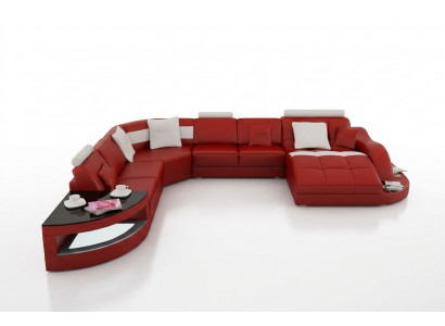 Designer woonlandschap set hoekbank U-vorm bank hoekbank gestoffeerd