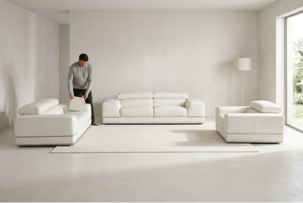 Leren bankstel bankstel 3+2+1 zits set bankstel bekleding bank bankstel deco-couch