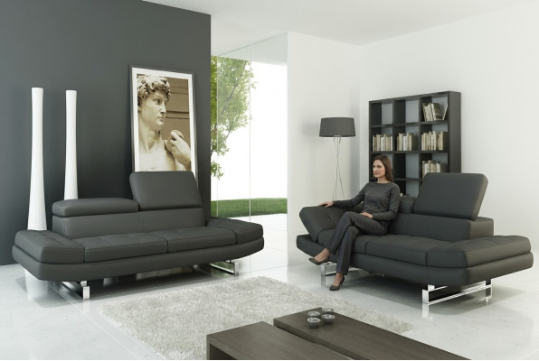 Leren bankstel bank woonlandschap 3+2+1-zits set moderne designbank