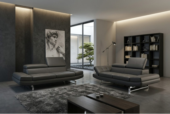 Leren bankstel bank woonlandschap 3+2+1-zits set moderne designbank