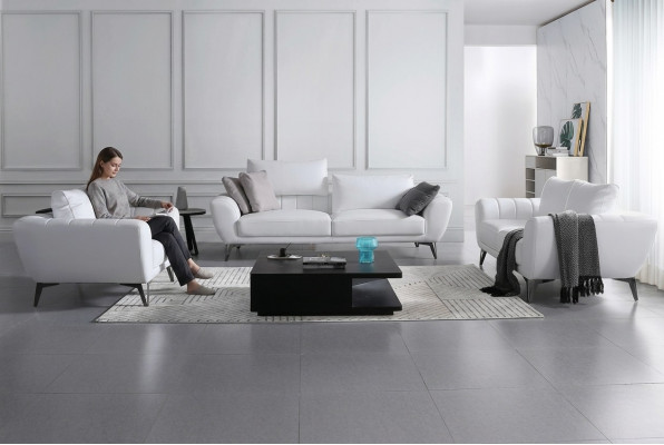 Lederen set compleet - Luxe designerbanken woonkamer zitmeubelen