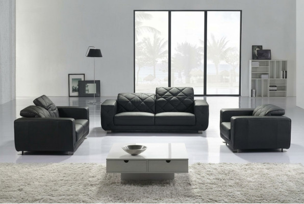 Leren bankstel, bankstel 3+2+1 zits set, decoratie bankstel, bankstel bank