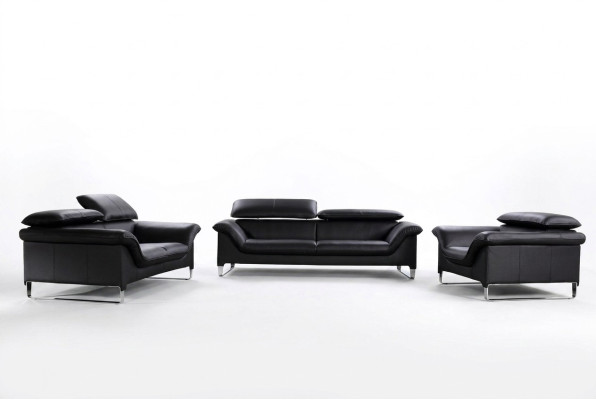 Lederen bank bank woonlandschap 3+1+1 zits garnituur Modern design bankstel