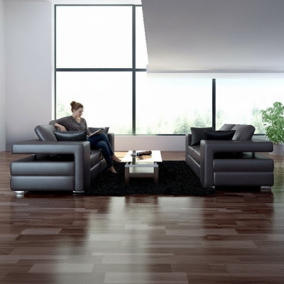 Moderne bank Leren bank Bank Woonsuite 3+2+1 Zit Garnituur Ontwerp