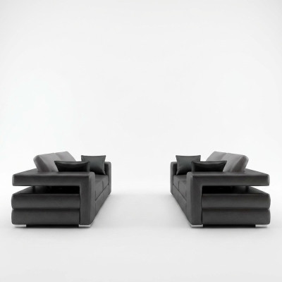 Moderne bank Leren bank Bank Woonsuite 3+2+1 Zit Garnituur Ontwerp