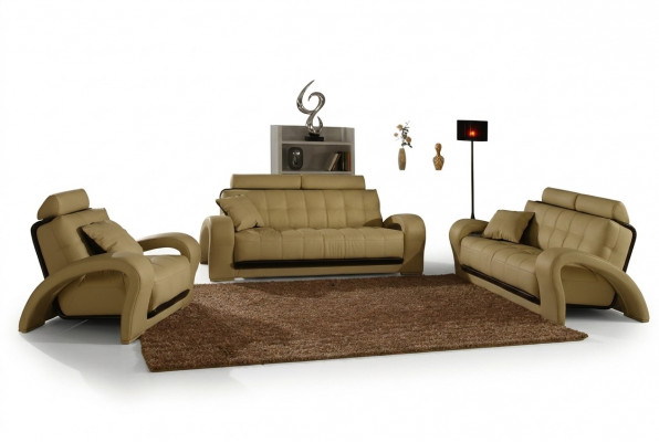 Leren bankstel woonlandschap 3+2 zits set modern design bankstel leerensemble