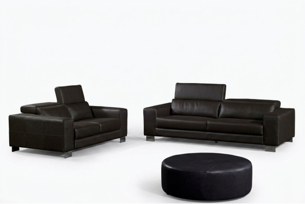 Sofaset 3+2+1-zits set Design Banken In Lederen Bekleding Couchen Relax