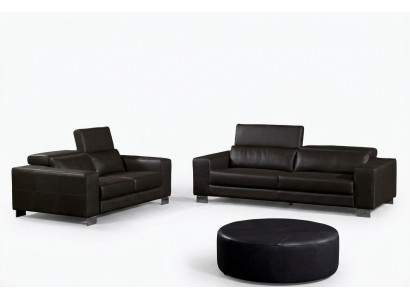 Sofaset 3+2+1-zits set Design Banken In Lederen Bekleding Couchen Relax