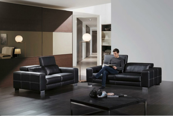 Stel leren bank bank woonlandschap 3+1+1 zitsbank stel modern design