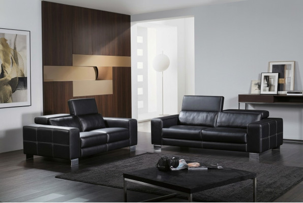 Stel leren bank bank woonlandschap 3+1+1 zitsbank stel modern design