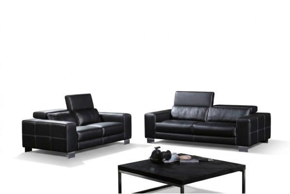 Stel leren bank bank woonlandschap 3+1+1 zitsbank stel modern design