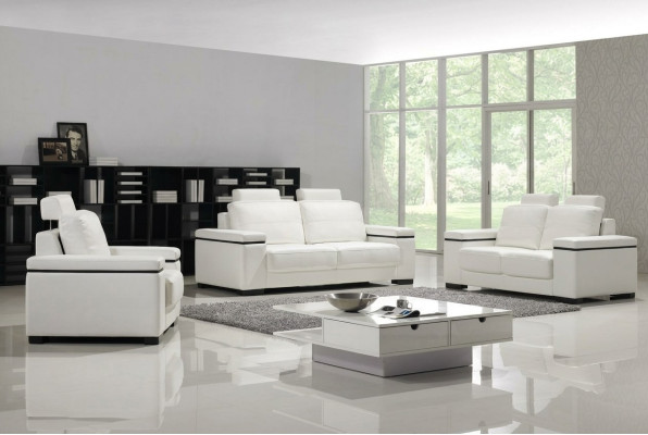 Sofagroep 3+2+1 zits set Designbankstellen Beklede lederen relaxbankstellen.