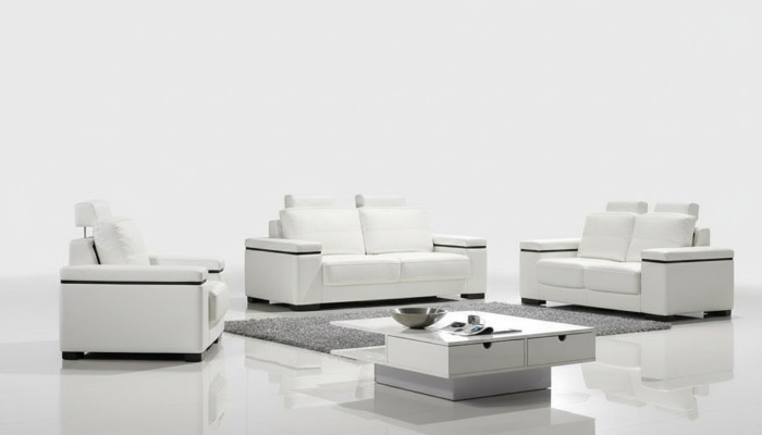 Sofagroep 3+2+1 zits set Designbankstellen Beklede lederen relaxbankstellen.