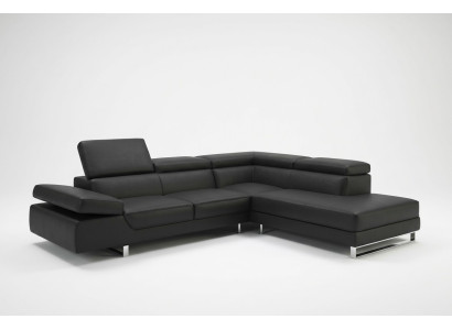 Hoekbank leren bank woonlandschap L vorm bank bank decoratie bekleding zitplaats hoek